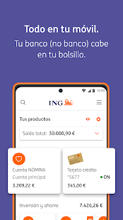 ING España. Banca Móvil Screenshot
