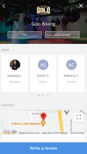 Android application GOLO Boxing screenshort