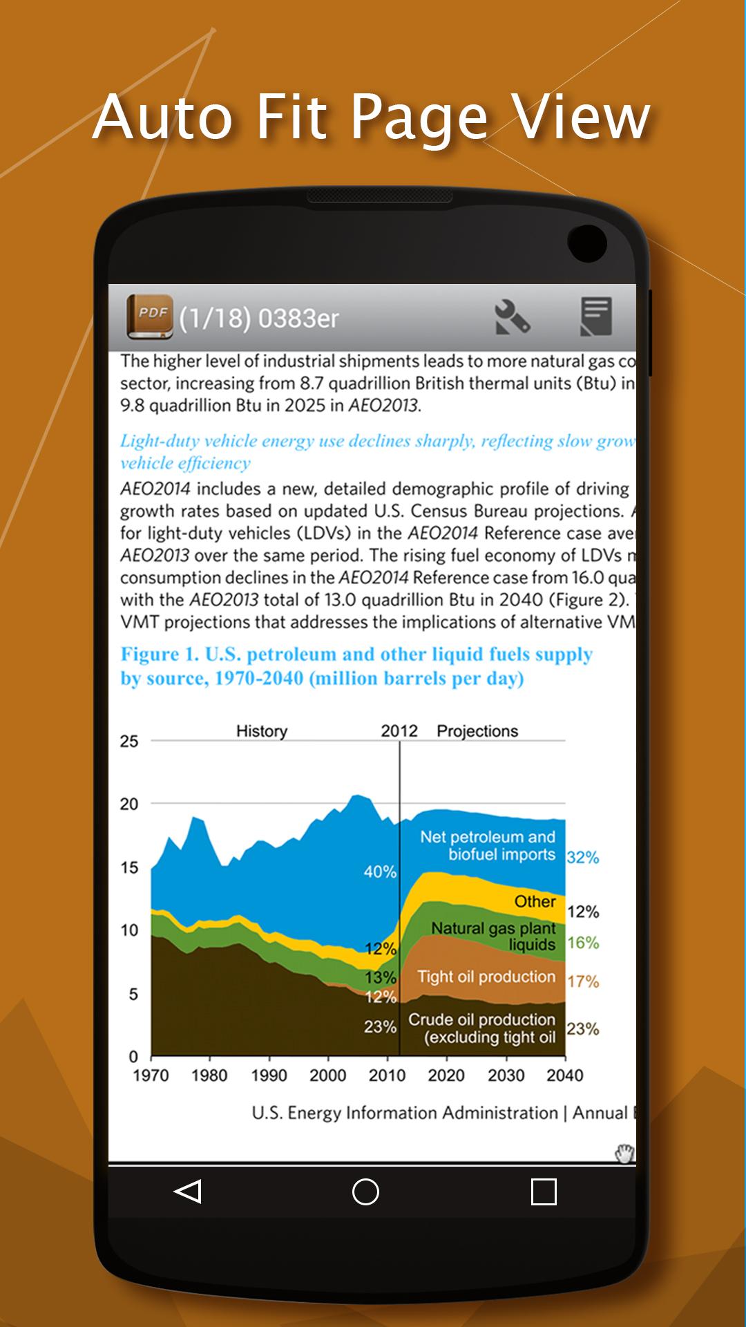 Android application PDF Reader screenshort