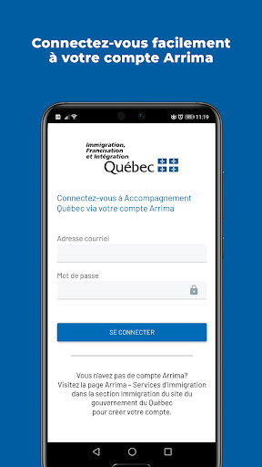 Accompagnement Québec Screen 2