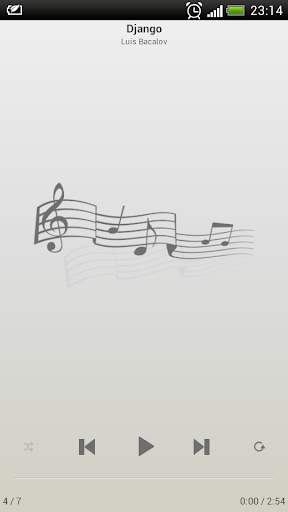 Android application mMusic Skin Milk screenshort