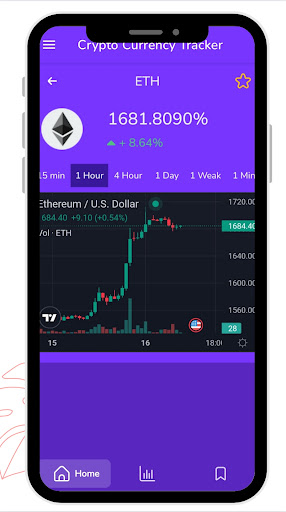 Crypto Currency Tracker Screen 3