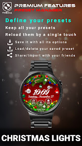 Captura de Pantalla 5 Christmas Lights Watch Face android