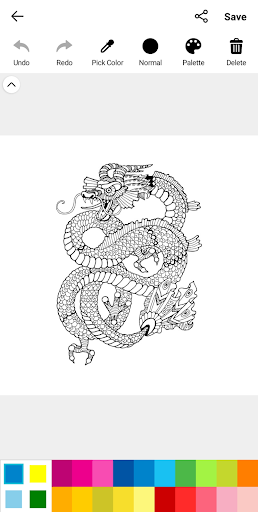 Fantasy Coloring Book Screen 3