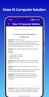Class 10 Computer Solution