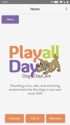 Android application Play All Day Doggie Daycare screenshort