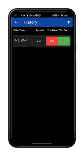 Account Book : Manage Business Screen 3