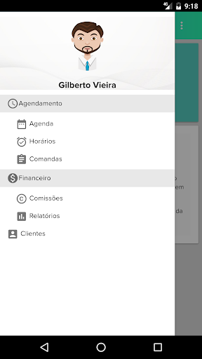 Android application Salão Ágil screenshort