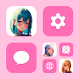 Wow Anime Angel Icon Pack