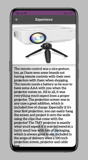 Tmy projector guide Screen 3