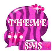 Pink Zebra GO SMS Theme