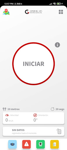 Android application CENTRACKER screenshort