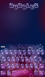 Bubbles Animated Keyboard