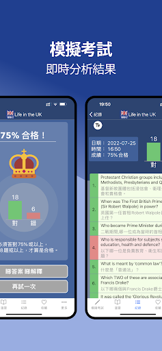 Android application 香港人！Life in the UK Test for HK screenshort