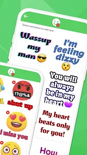 Animated Sticker Maker & Text