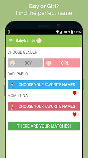 Android application BabyNames: Spanish baby names screenshort