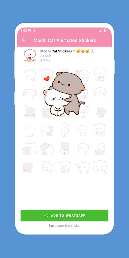 Mochi Cat Animated Stickers