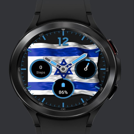 Israel flag watch face