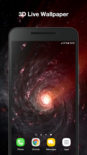Android application Black Hole Live Wallpaper screenshort