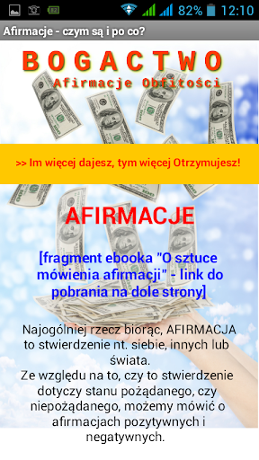 Afirmacje Pieniędzy i BOGACTWA Screen 3