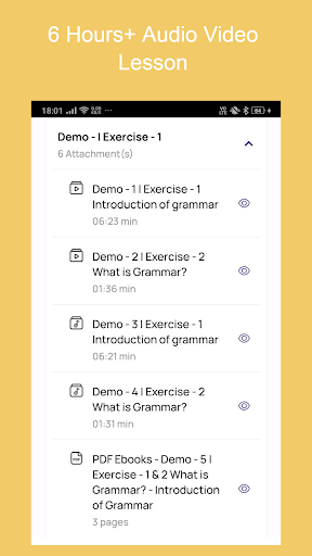 Android application English Speaking Course Online screenshort