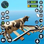 Cover Image of Download Epic Cow Ramp Rush Run Game  APK
