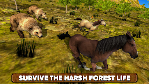 Android application Wild Horse Family Survival screenshort