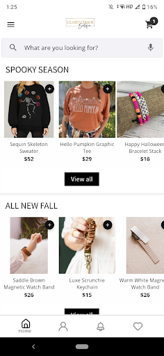 Android application Classy Chaos Boutique screenshort