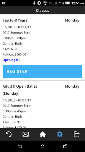 5678 Dance Studio Screen 3