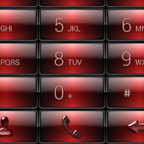 Dialer Gloss Red Dusk Theme icon