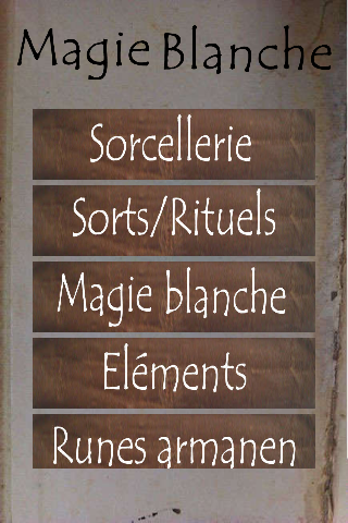 Aperçu de l'application