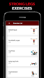 Gym Workout Legs Training App