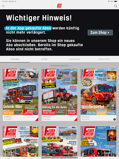 Android application Feuerwehr Magazin screenshort