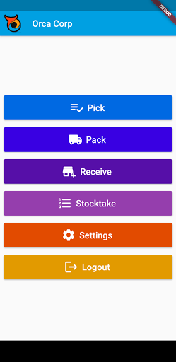 Android application OrcaCorp Stock Manager screenshort