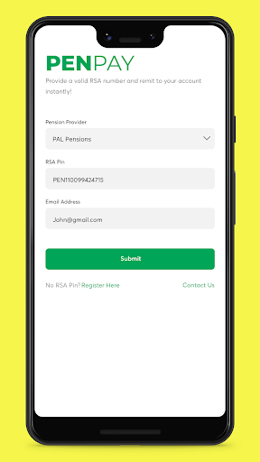 Android application Penpay screenshort