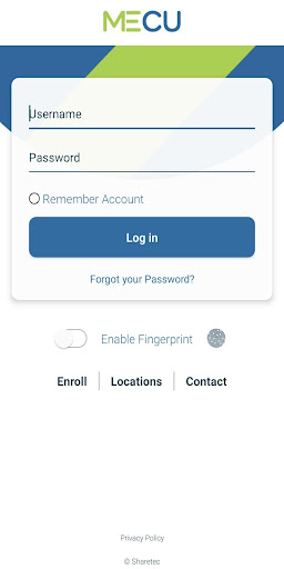 Android application MECU Mobile app screenshort