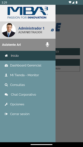 Android application Gerencial screenshort