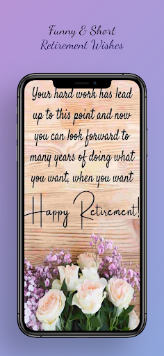 Retirement Wishes App Screen 3