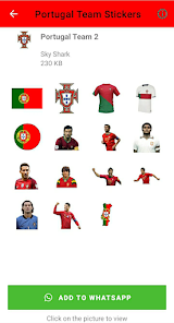 Screenshot 2 Portugal Team Stickers android