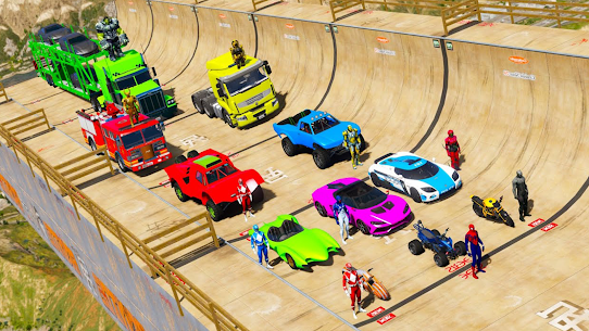 Crazy Superhero Car Stunt Race 1