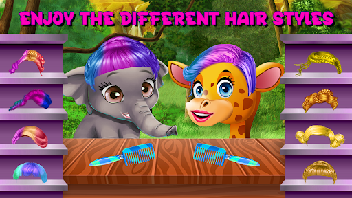 Android application Animals Hair styles Girls Game screenshort