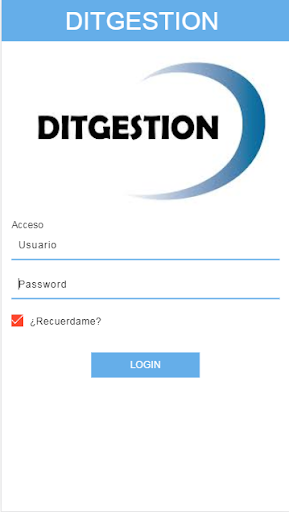 Android application DITGESTION screenshort