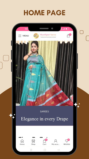 Android application Shantipur Saree screenshort