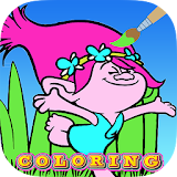 Coloring Book for troll lover icon