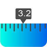 Ruler App  -  Measure length in inches + centimeters icon