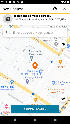 Screenshot of Morgantown 311