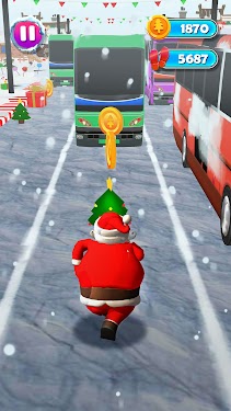 #3. Santa Runner Infinite Run Game (Android) By: DeduToons