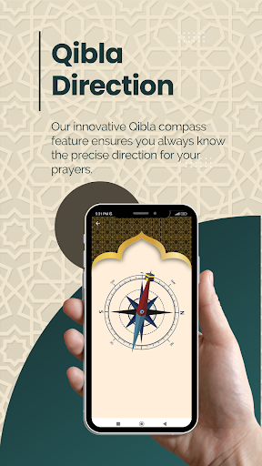 QiblaTain - Qibla Direction Screen 2