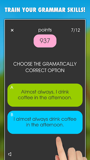 Android application My English Grammar Test PRO screenshort