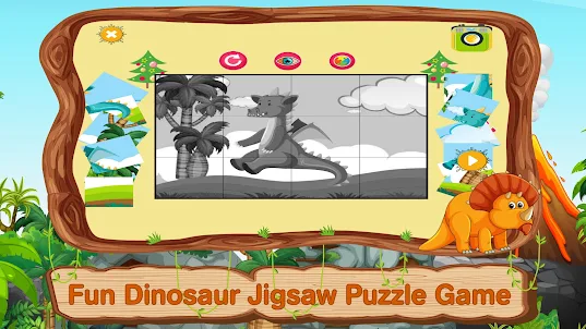 Dinosaur Coloring Games Puzzle